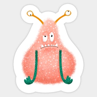 Funny monster sticker Sticker